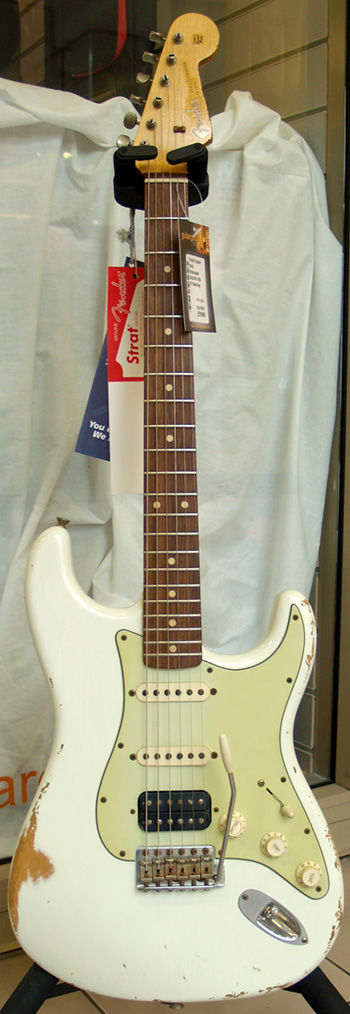 Fender Custom Shop Strat 1960 Heavy Relic Olympic White HSS S1