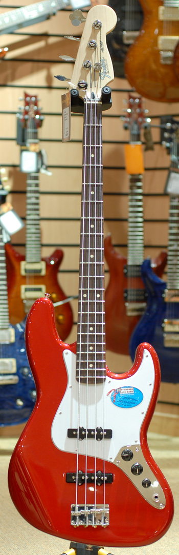 Fender Standard Jazz Bass RN Chrome Red