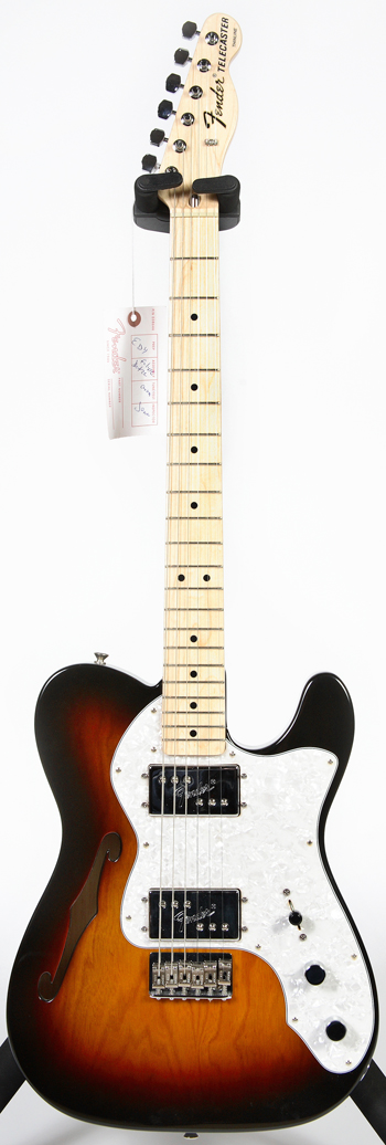 Fender Fender Classic 72 Tele Thinline 3-Colour Sunburst