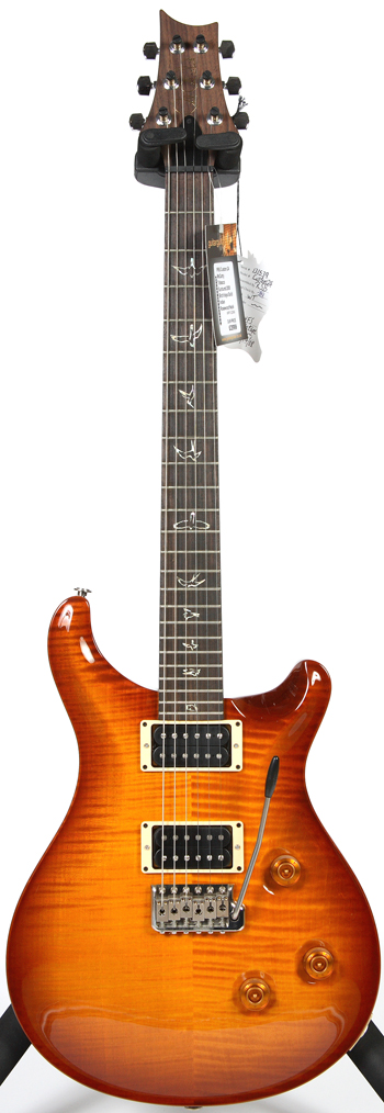 PRS Custom 24 McCarty Birds Trem Tobacco Sunburst Solid Indian Rosewood Neck