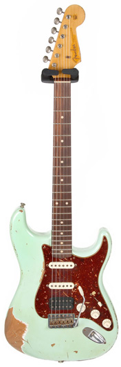 Fender Custom Shop 60s Strat Extreme Relic Surf Green HSS