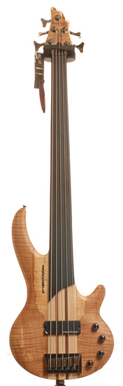Hudson Elite Project Bass PBS5-FL-NOP Natural Open Pore Fretless