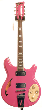 Italia Rimini Standard 6 String Guitar Pink