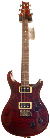PRS Custom 22 Black Cherry Quilt 10 Top Birds Trem