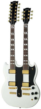 Gibson double outlet neck white