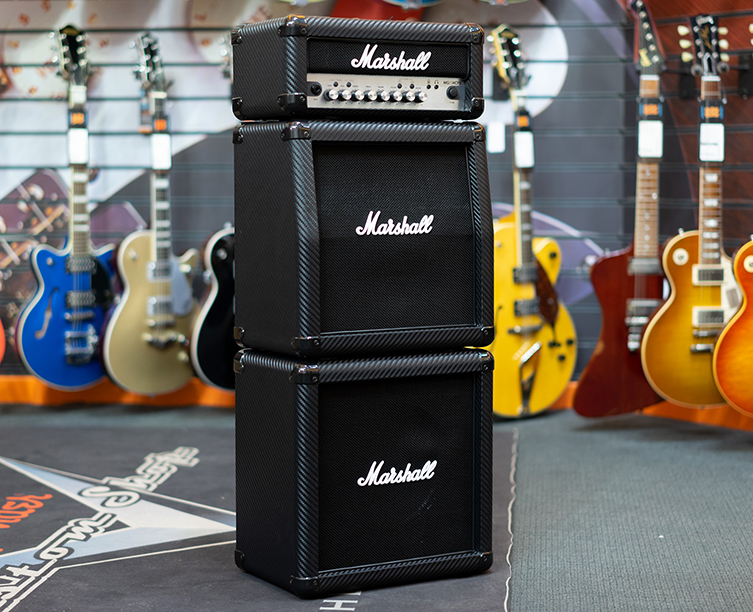 Guitar amp store stack