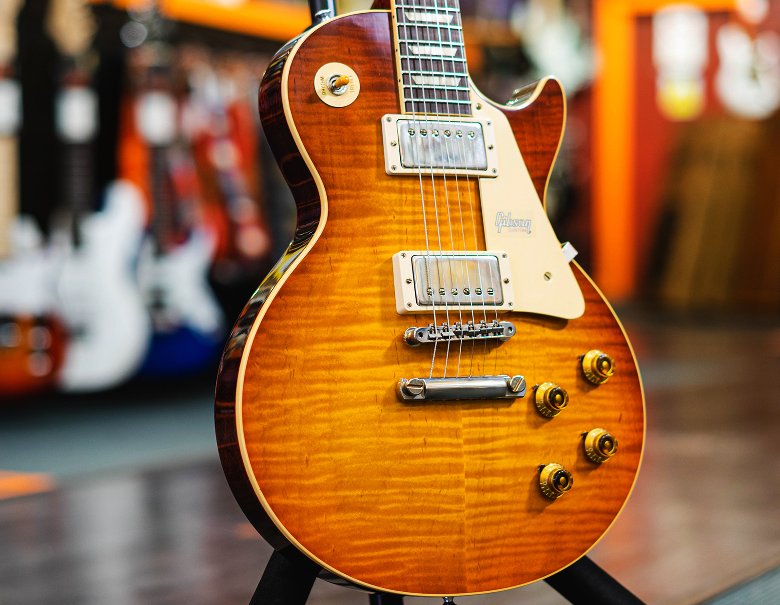 sunburst guitar les paul