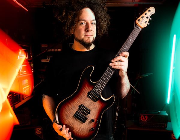 RABEA MASSAAD Interview Exclusive! His new Music Man Guitar and More