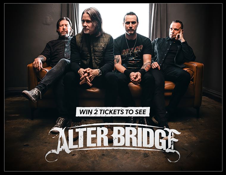 Win 2 Free Tickets to See Alter Bridge at Utilita Arena in Newcastle! 