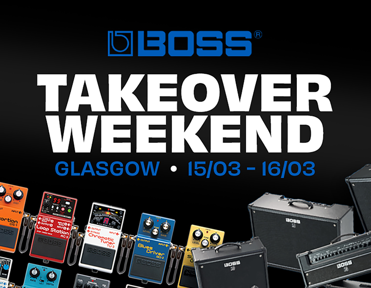 BOSS Takeover Weekend at guitarguitar Glasgow