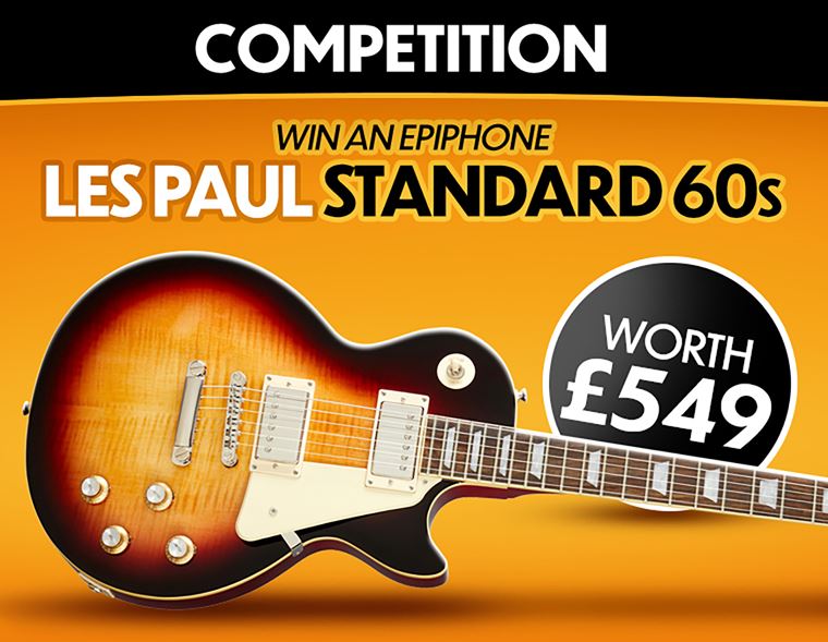 Win an Epiphone Les Paul Standard 60s Bourbon Burst!