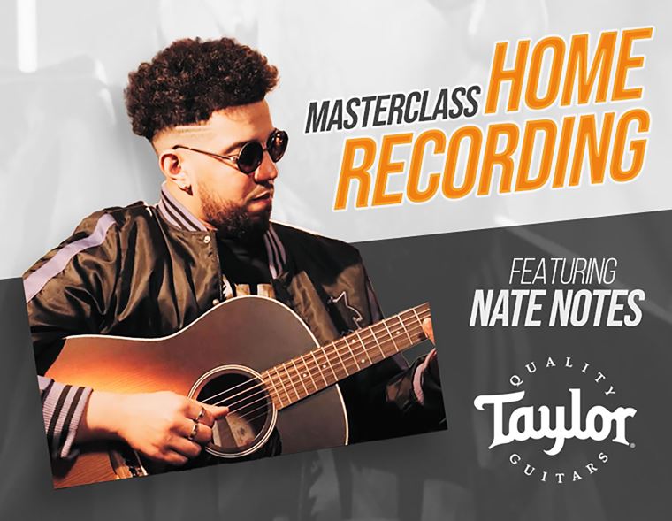 Home Recording Masterclass with Nate Notes and Taylor Guitars at guitarguitar Camden