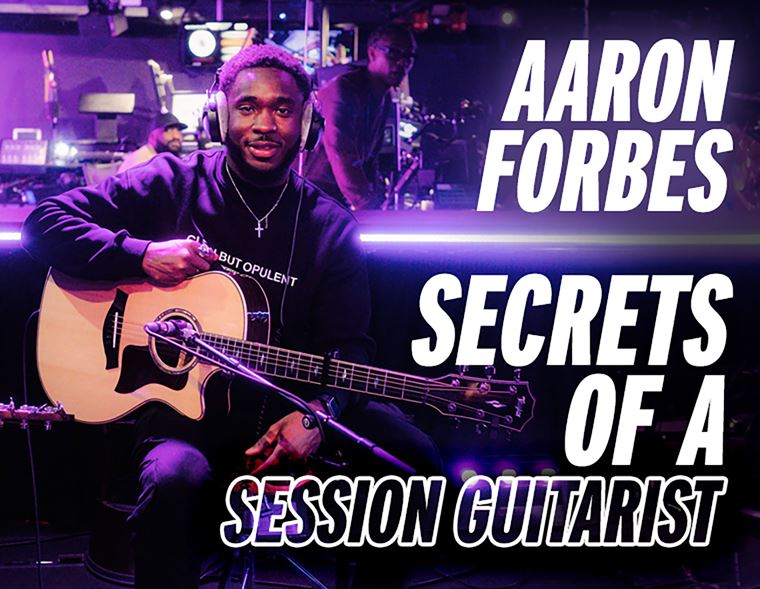 Secrets of a Session Guitarist with Aaron Forbes and Taylor Guitars at guitarguitar Epsom
