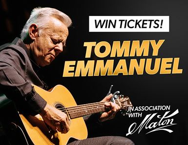 Win 2 FREE tickets to see Tommy Emmanuel live at the Birmingham Town Hall!