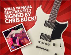 Win a Yamaha Revstar RSE20 Vintage White signed by Chris Buck!