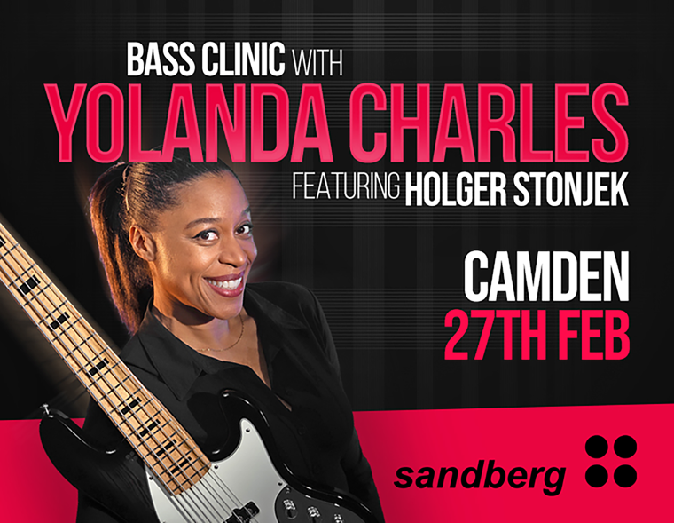 Yolanda Charles Sandberg Bass Clinic at guitarguitar Camden