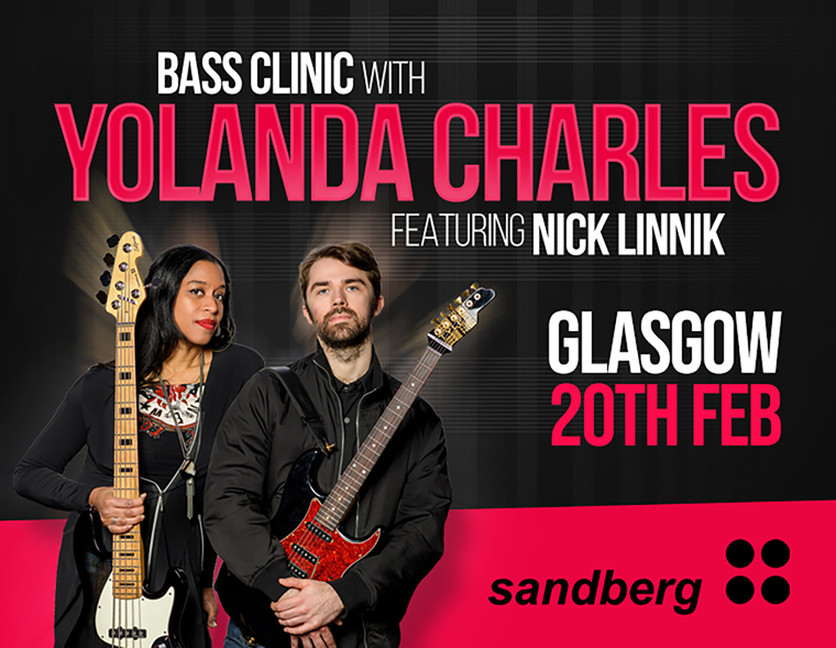 Yolanda Charles Sandberg Bass Clinic at guitarguitar Glasgow