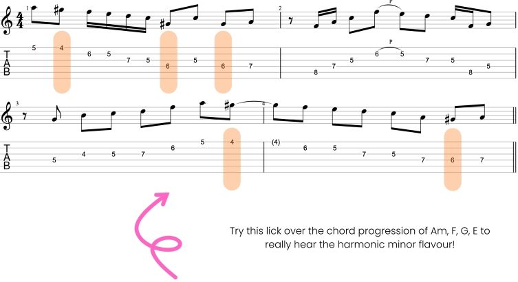 Harmonic Minor Pentatonic Scale