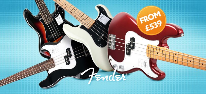 Fender Basses in Stock From £539