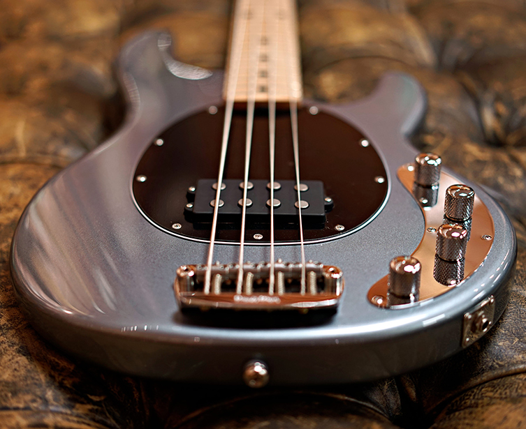 A Closer Look: MusicMan StingRay Bass in Luke Blue | guitarguitar